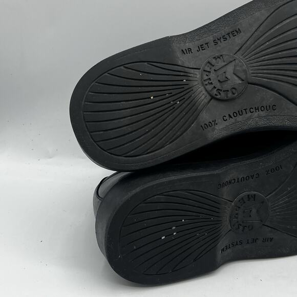 Mephisto Mens Manko Brandy Size 7.5 Smooth Black Leather Goodyear Welt Norwegian - Picture 8 of 13